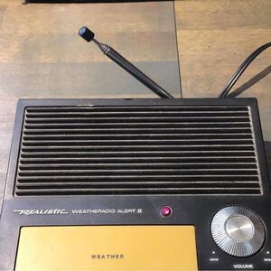 Vintage weather, alert, radio by realistic